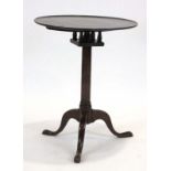 A late 18th/early 19th century mahogany occasional table,