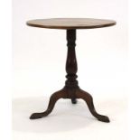 An 18th century oak occasional table,