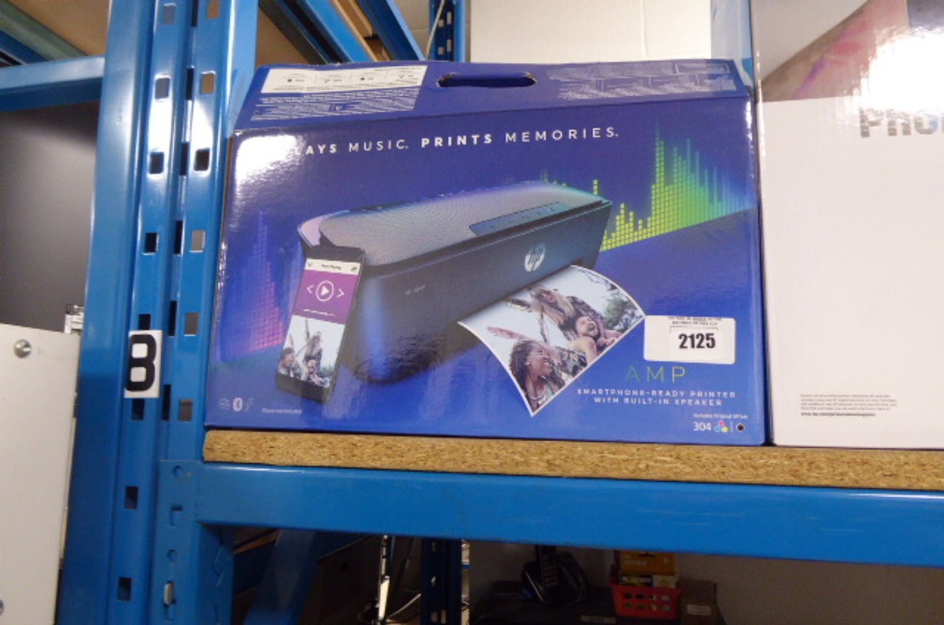 HP Amp blu-tooth audio printer in box