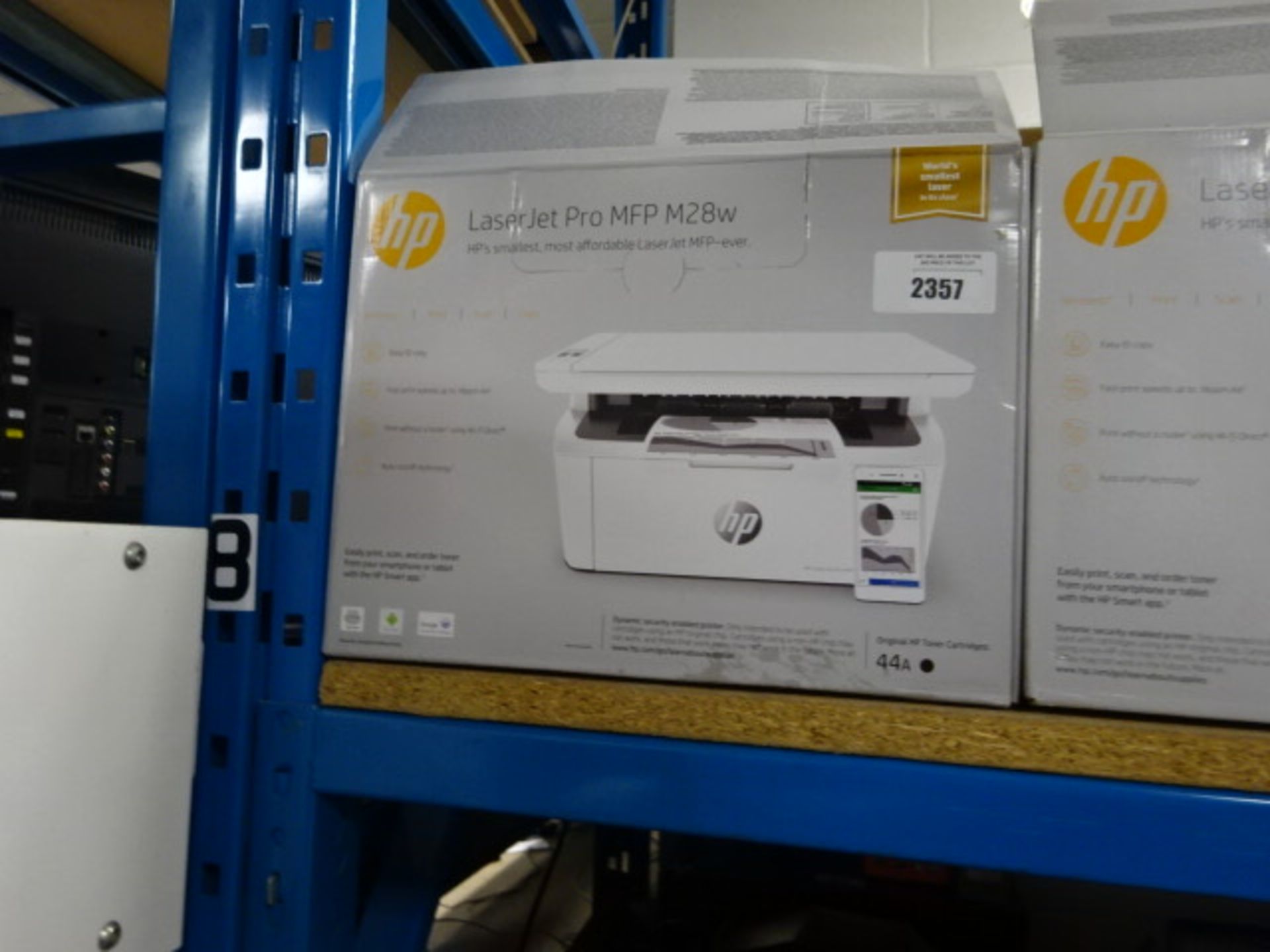 HP laserjet pro MFP-M28W printer in box