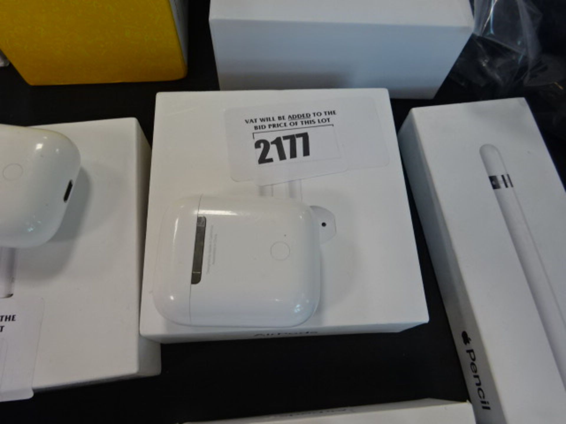 Apple airpod with charging case and box