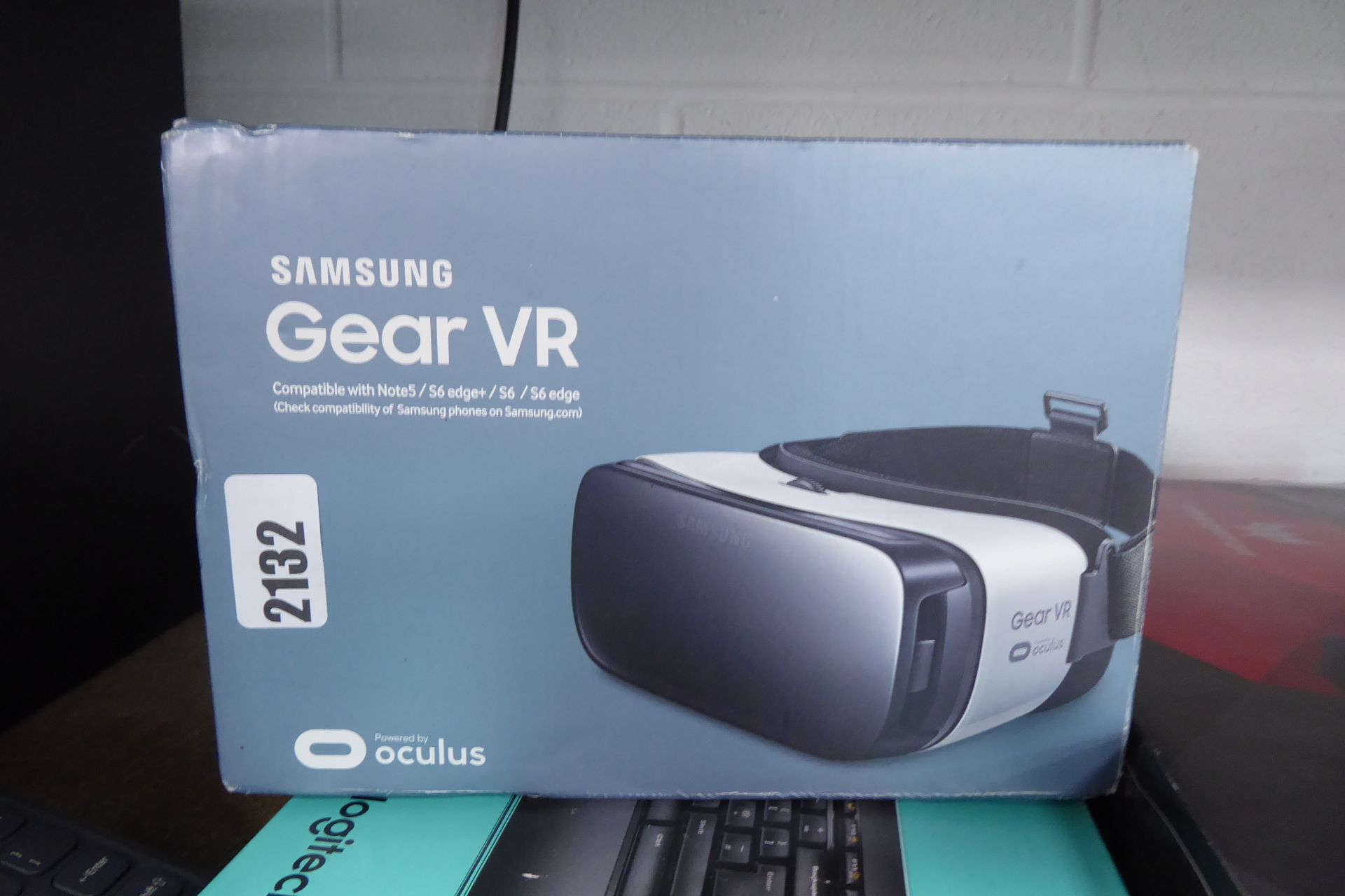 Samsung Gear VR by Oculus virtual reality headset in box