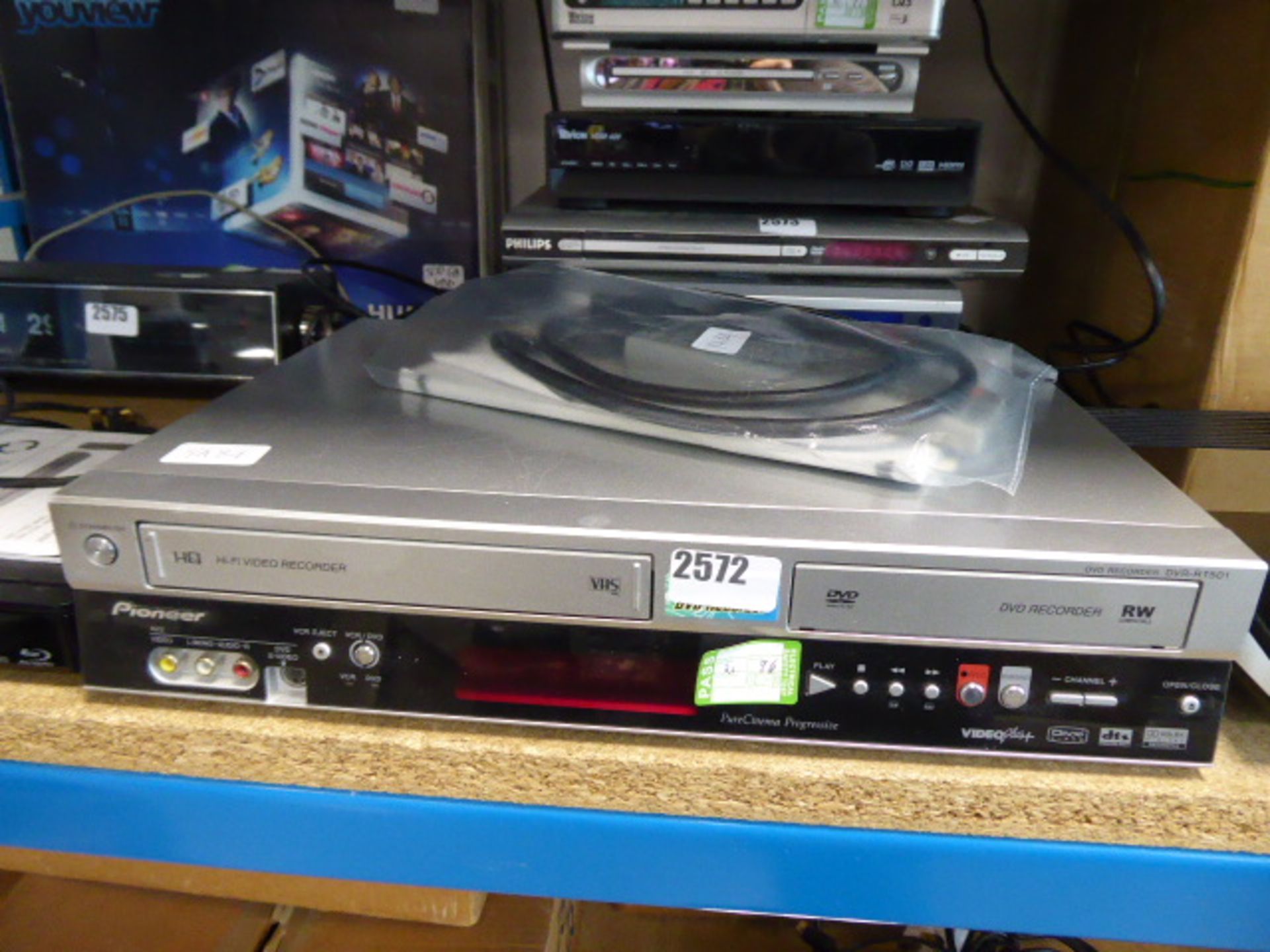 Pioneer DVD video recorder with remote control