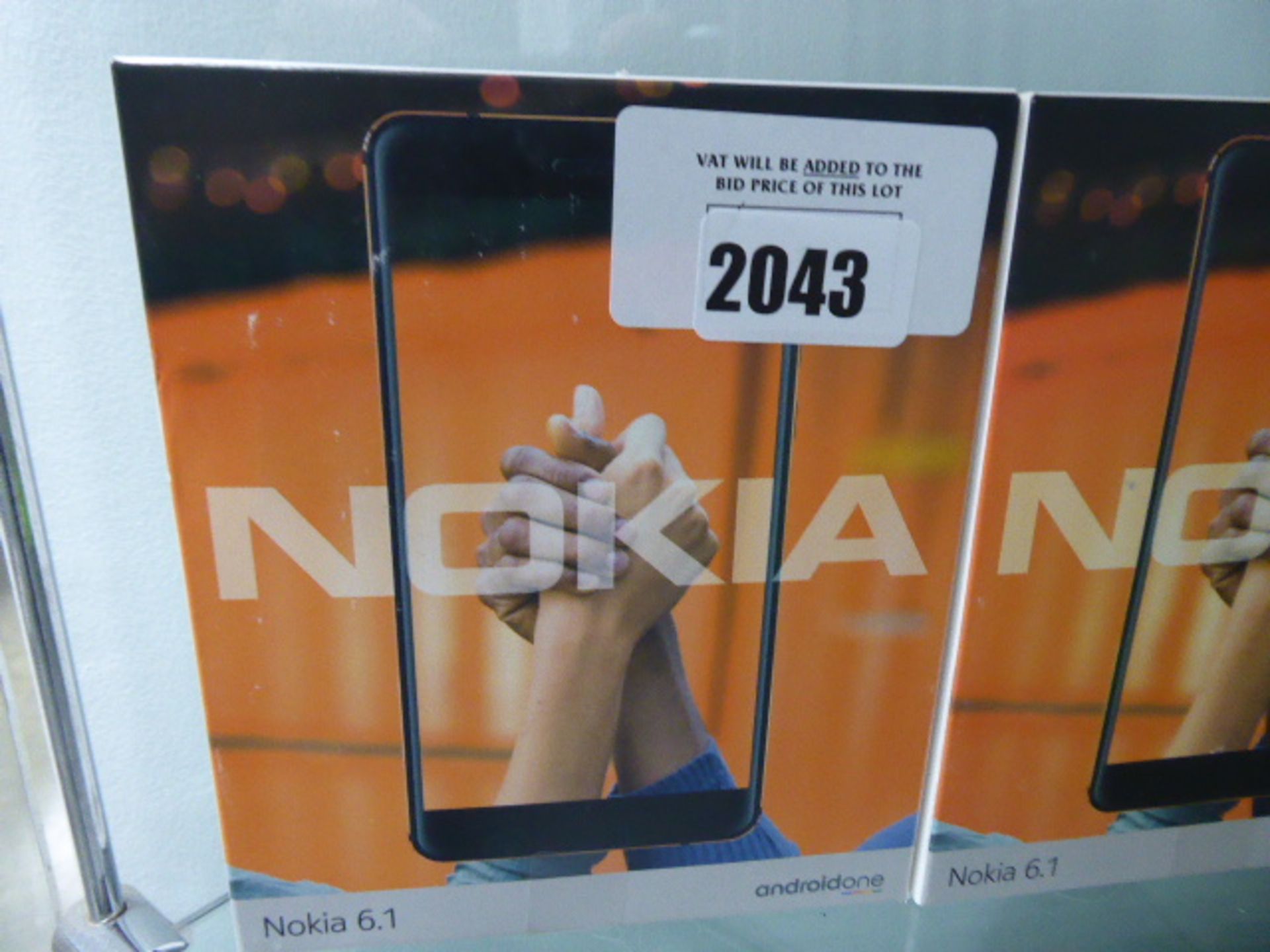 A Nokia 6.1 Android 1 mobile phone in box