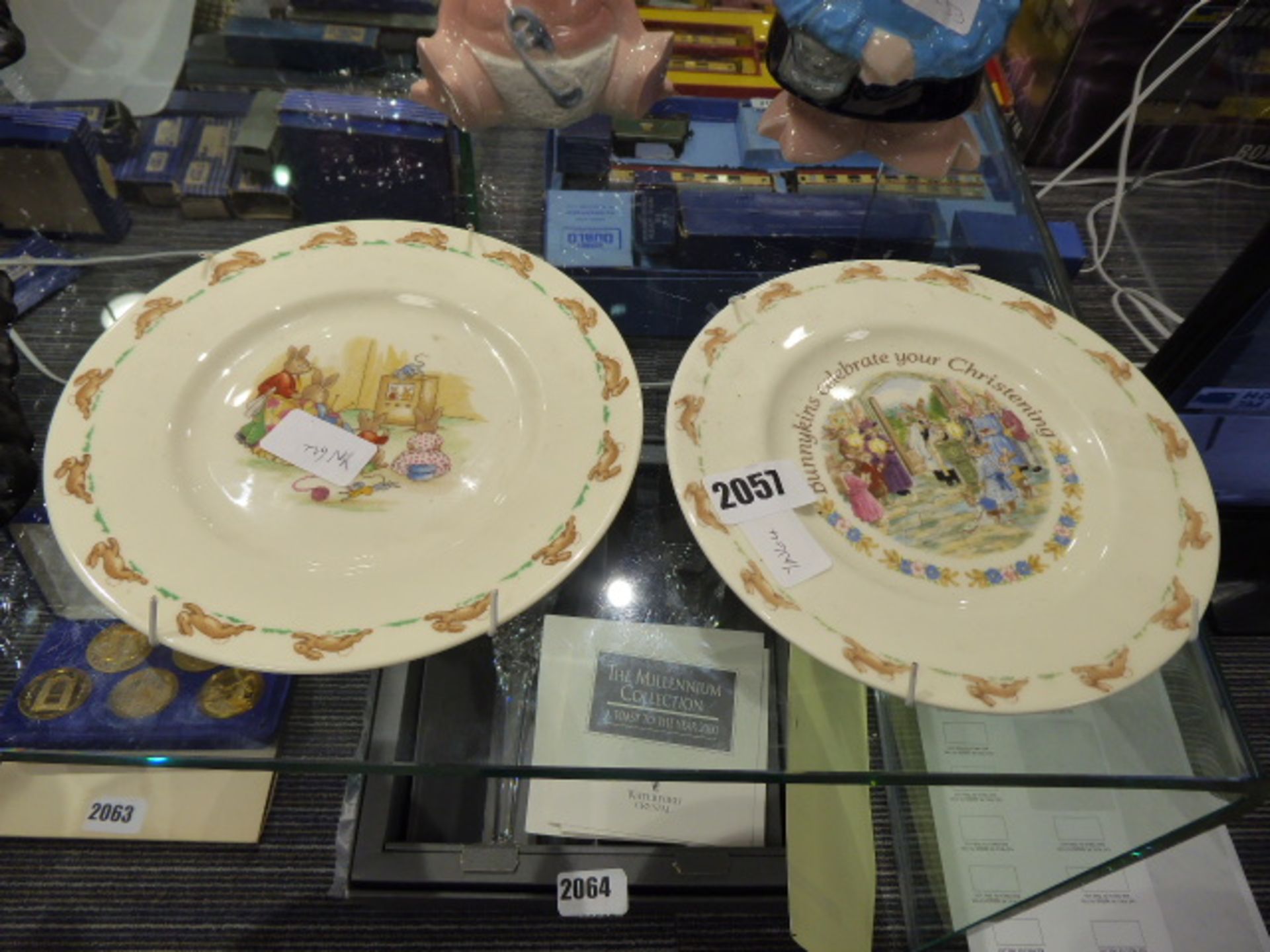 2 Bunnykins by Royal Doulton collector's plates