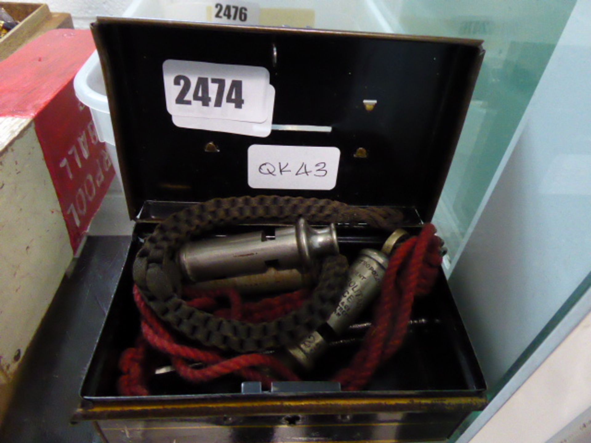 2612 Military whistles, Metropolitan Police whistles and other collectables