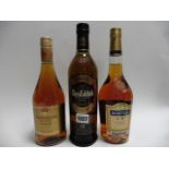 3 bottles, 1x Glenfiddich Solera Reserve 15 year old Single Malt Scotch Whisky 40% 70cl,