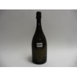 A bottle of Moet et Chandon Cuvee Dom Perignon Vintage 1983 Brut Champagne