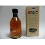 A bottle of Highland Park Orkney 12 year old Malt Scotch Whisky with box old style circa 1970's 70