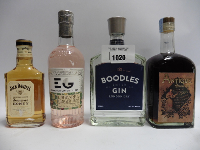 4 bottles, 1x Boodles British London Dry Gin 40% 70cl,