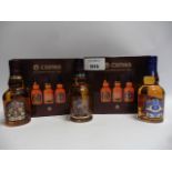2 boxes of sets of 3 small 20cl bottles of Chivas Discovery Collection, Chivas Regal 12,
