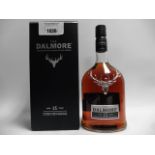A bottle of The Dalmore 15 year old Highland Single Malt Scotch Whisky with box 40% 1 litre (Note