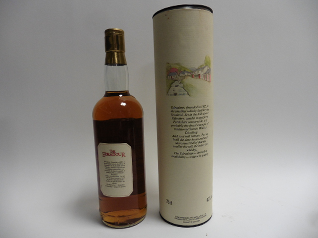 A bottle of The Edradour 10 year old Single Highland Malt Scotch Whisky with carton circa 1980's - Image 2 of 2