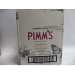A box of 6 bottles of Pimm's Special Edition Blackberry & Elderflower 20% 70cl each