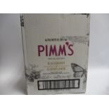 A box of 6 bottles of Pimm's Special Edition Blackberry & Elderflower 20% 70cl each