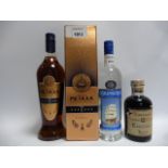 3 bottles, 1x Metaxa 7 star Greek Brandy with box 40% 1 litre,