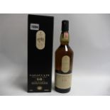 A bottle of Lagavulin 16 year old Single Islay Malt Whisky with box 43% 70cl