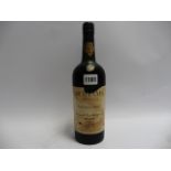 A bottle of W&J Graham's Malvedos 1965 Vintage Port (ullage upper mid shoulder)