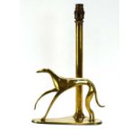 A 1970's brass figural desk lamp,