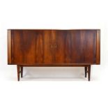 A Danish rosewood and crossbanded sideboard, c.