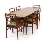 A Younger & Son. teak dining table, l.