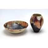 Jane White, a shallow bowl with a mottled glaze, d.
