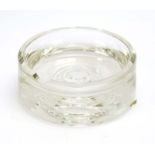 A Rosenthal glass ashtray of circular form, d.