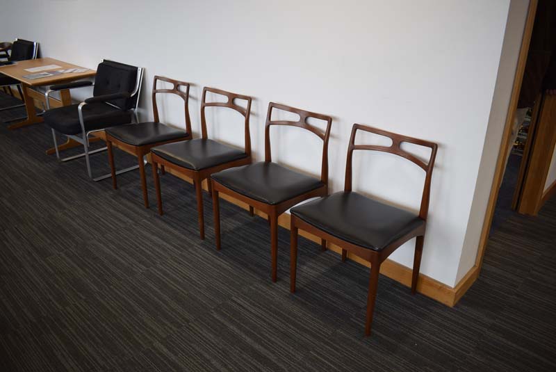 A set of four 1960's 'Model 94' teak dining chairs designed by Johannes Anderson, - Image 2 of 2
