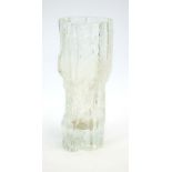 Tapio Wirkkala for Iitala, a moulded glass 'Ice Bark' vase, no. 3429, signed, h.