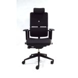 A Steelcase 'Please V2' adjustable task chair with headrest,