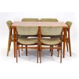 Erik Buch for Oddense Maskinsnedkeri, a set of six Model 49 dining chairs,