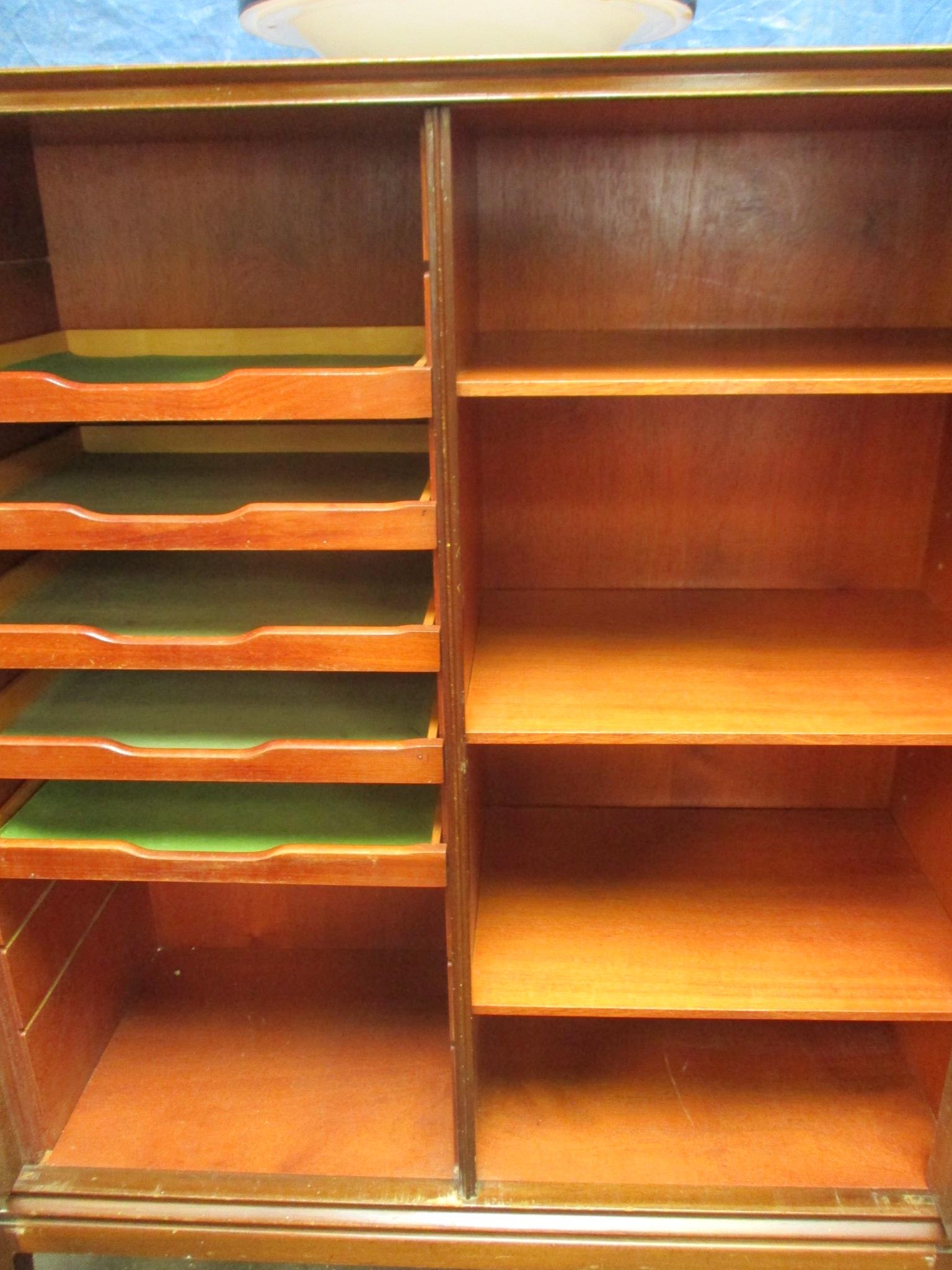 A 1960's walnut finished cabinet, the two doors enclosing shelves and trays, - Image 16 of 16