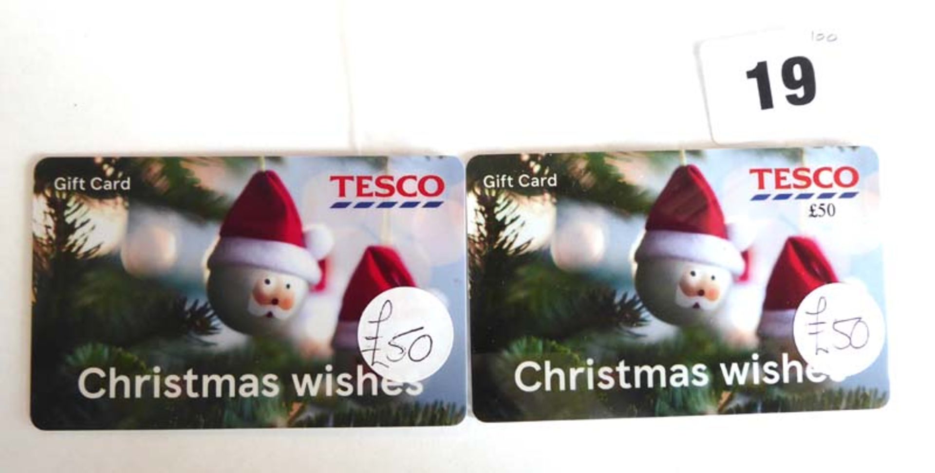 Tesco (x2) - Total face value £100