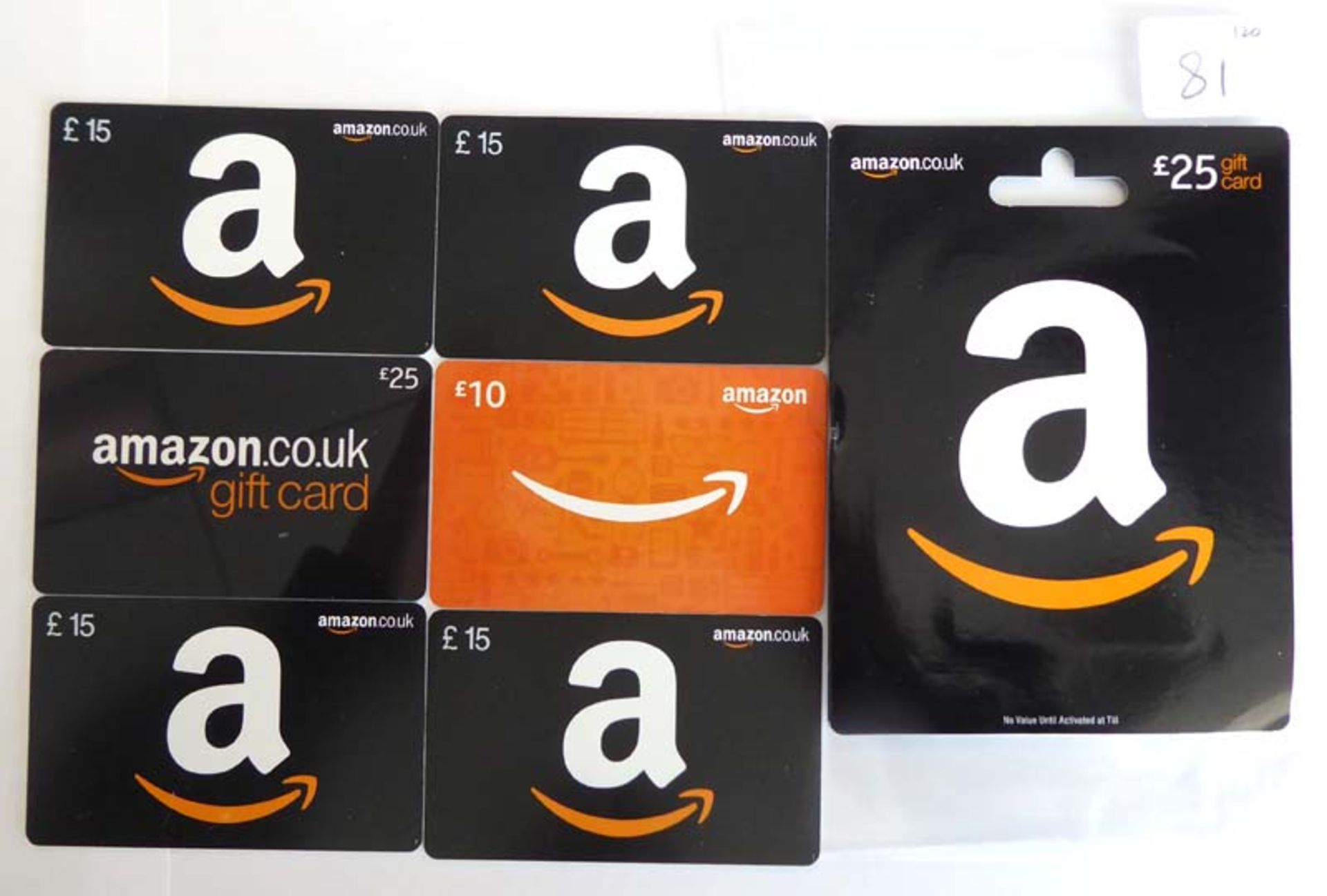 Amazon (x7) - Total face value £120
