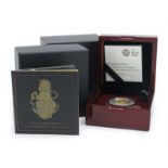 The Queen's Beasts: The Unicorn of Scotland, a cased 2018 quarter-ounce gold proof coin, 712/1,