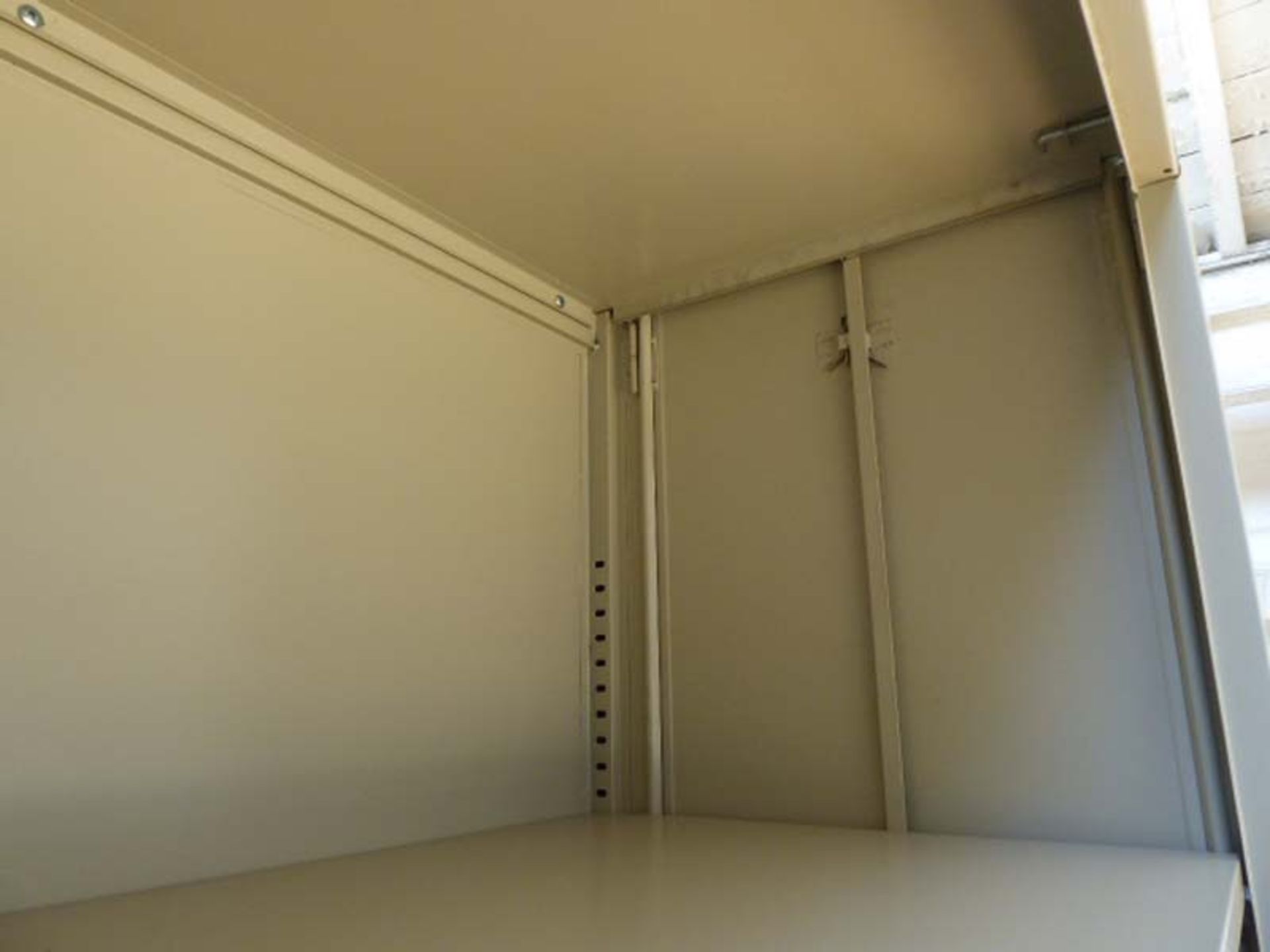 90cm wide by 200cm tall metal folding open bookshelf - Image 2 of 2