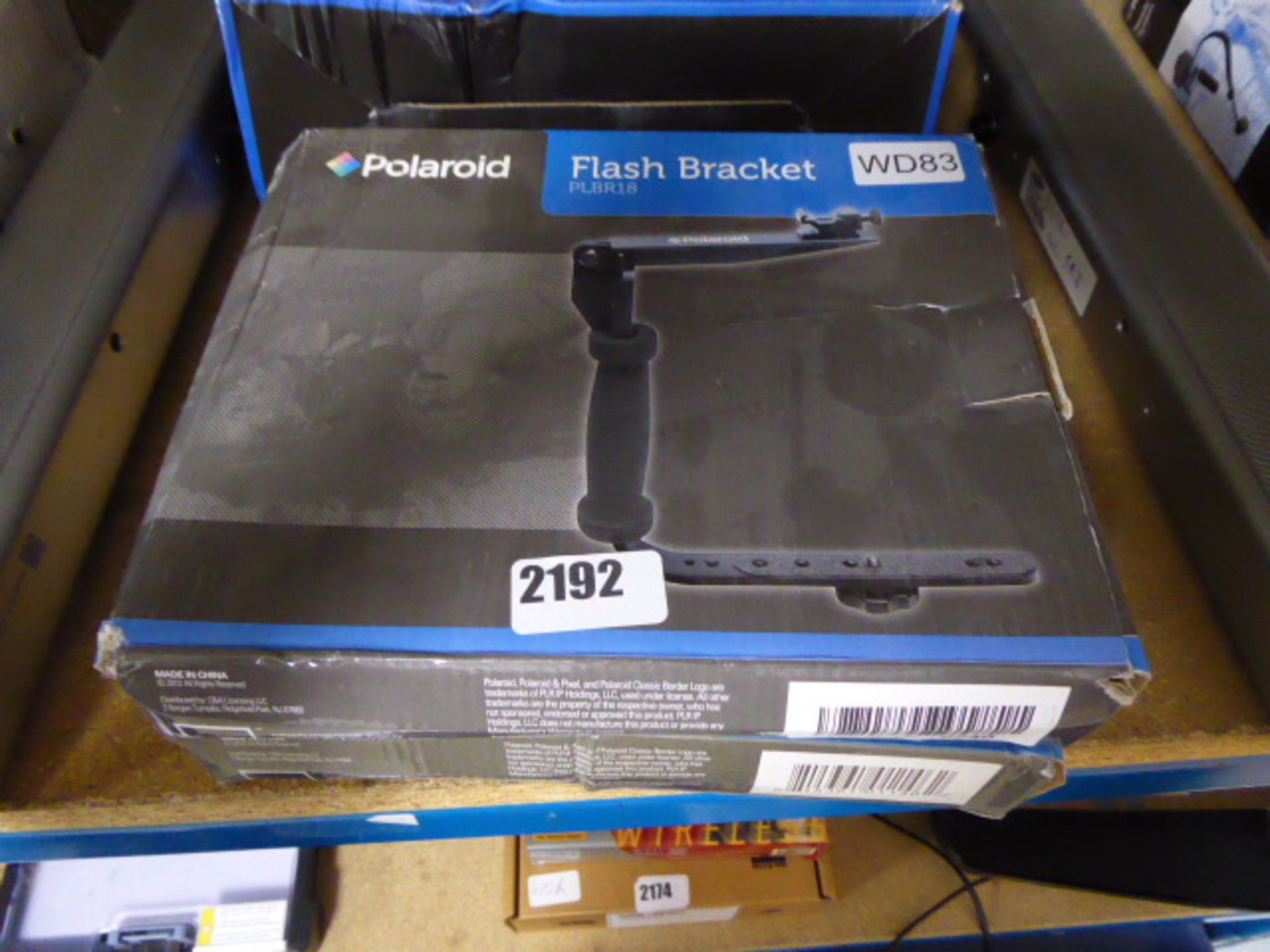 2 Polaroid flash brackets in boxes