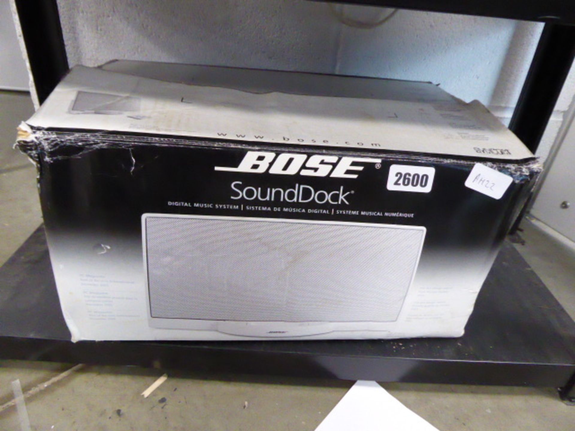 Bose Sounddock digital music system in box