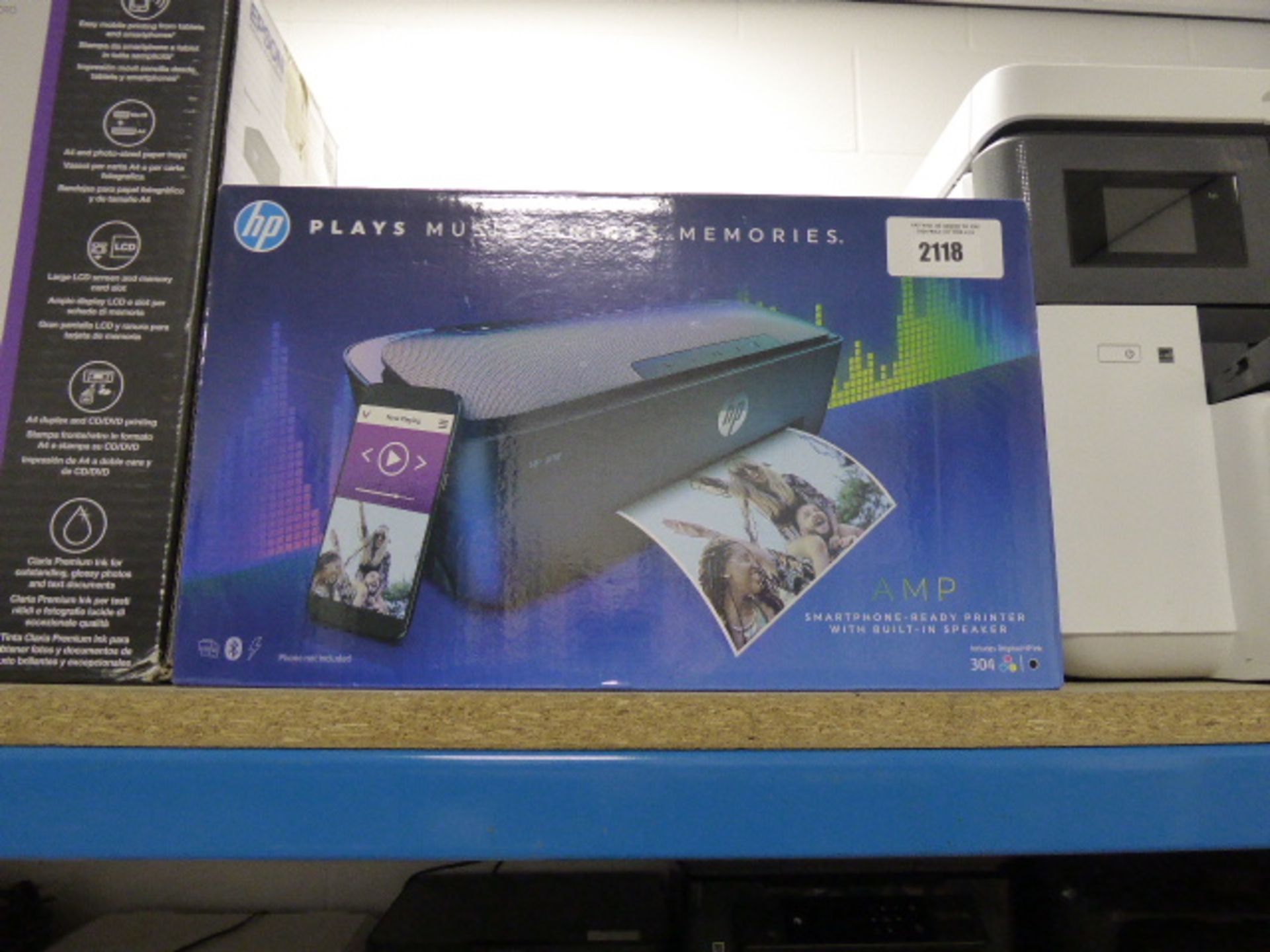 HP and bluetooth speaker printer boxed