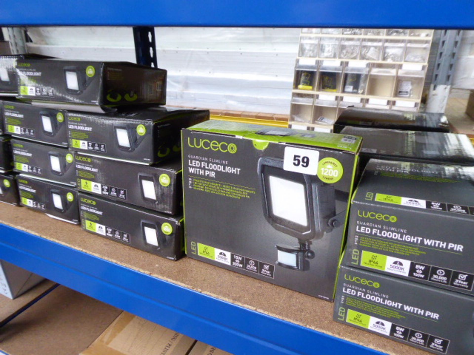 18 Luceco LED floodlights (various sizes, some with PIRs) - Image 2 of 2