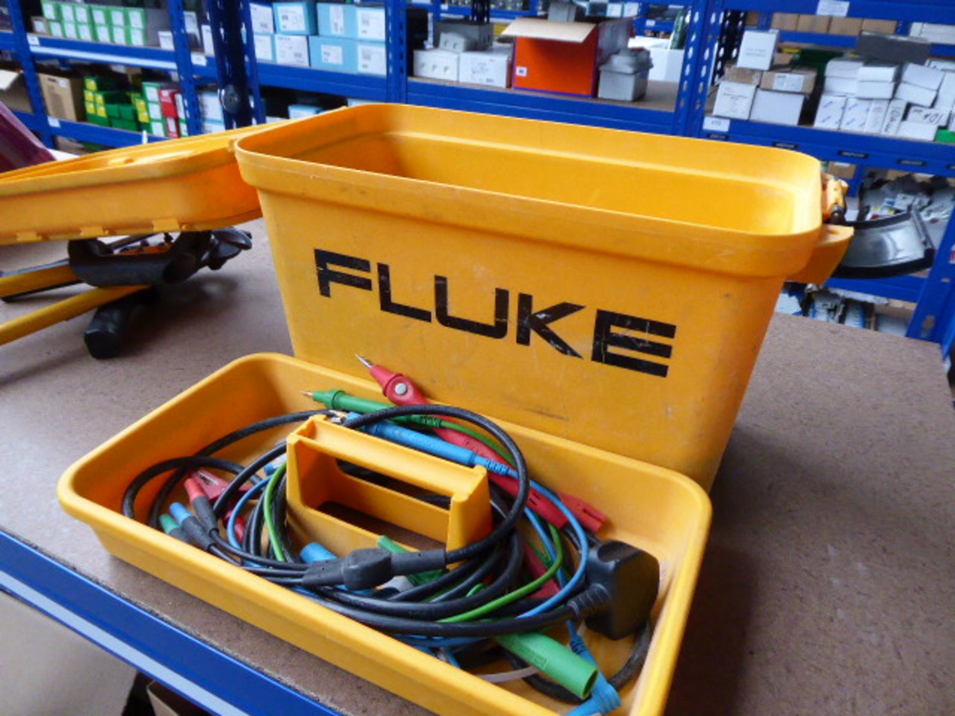 A Fluke model 1652B multifuction tester with associated cabling in carrying case - Image 2 of 3