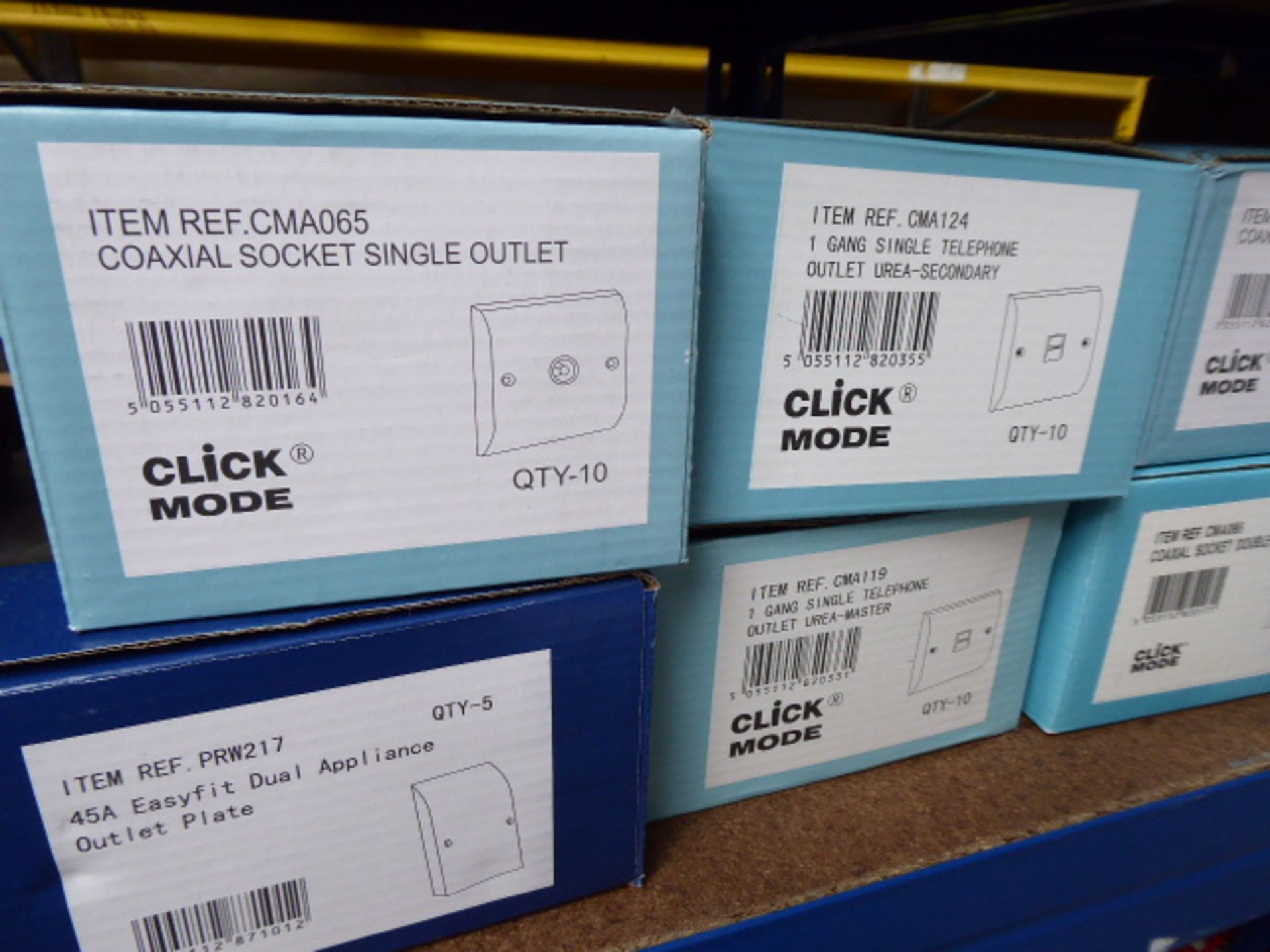 Approximately 32 boxes of Click Mode and other electrical components including switch plates, - Image 4 of 4