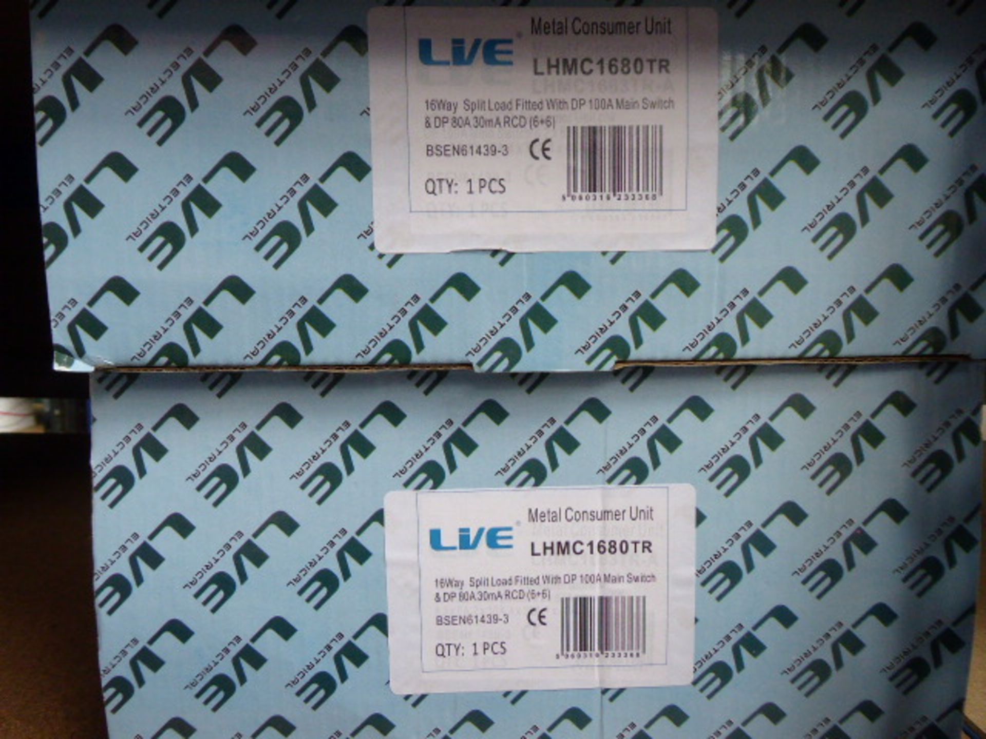 Approximately 83 various sized boxes of LVE circuit breakers, consumer units, isolator switches, - Image 6 of 6