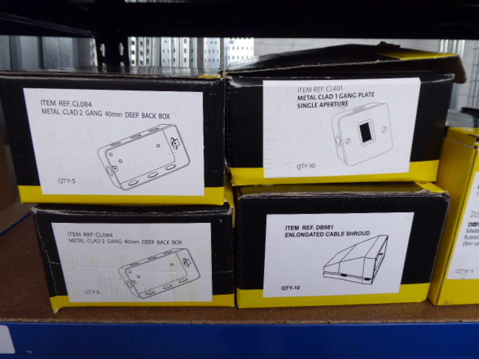 A large quantity of various electrical accessories including 13 amp plugs, socket enclosures, - Image 4 of 5