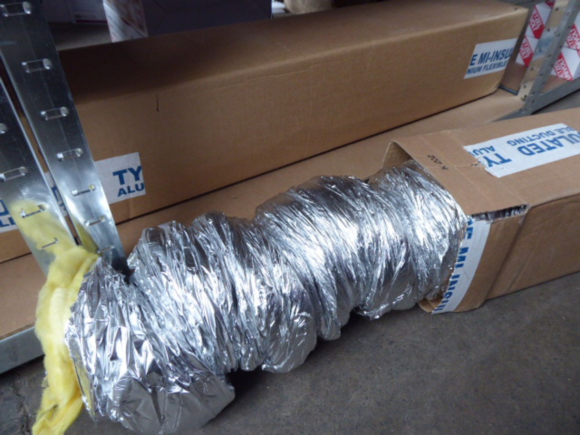 2 boxes of aluminium insulated ducting