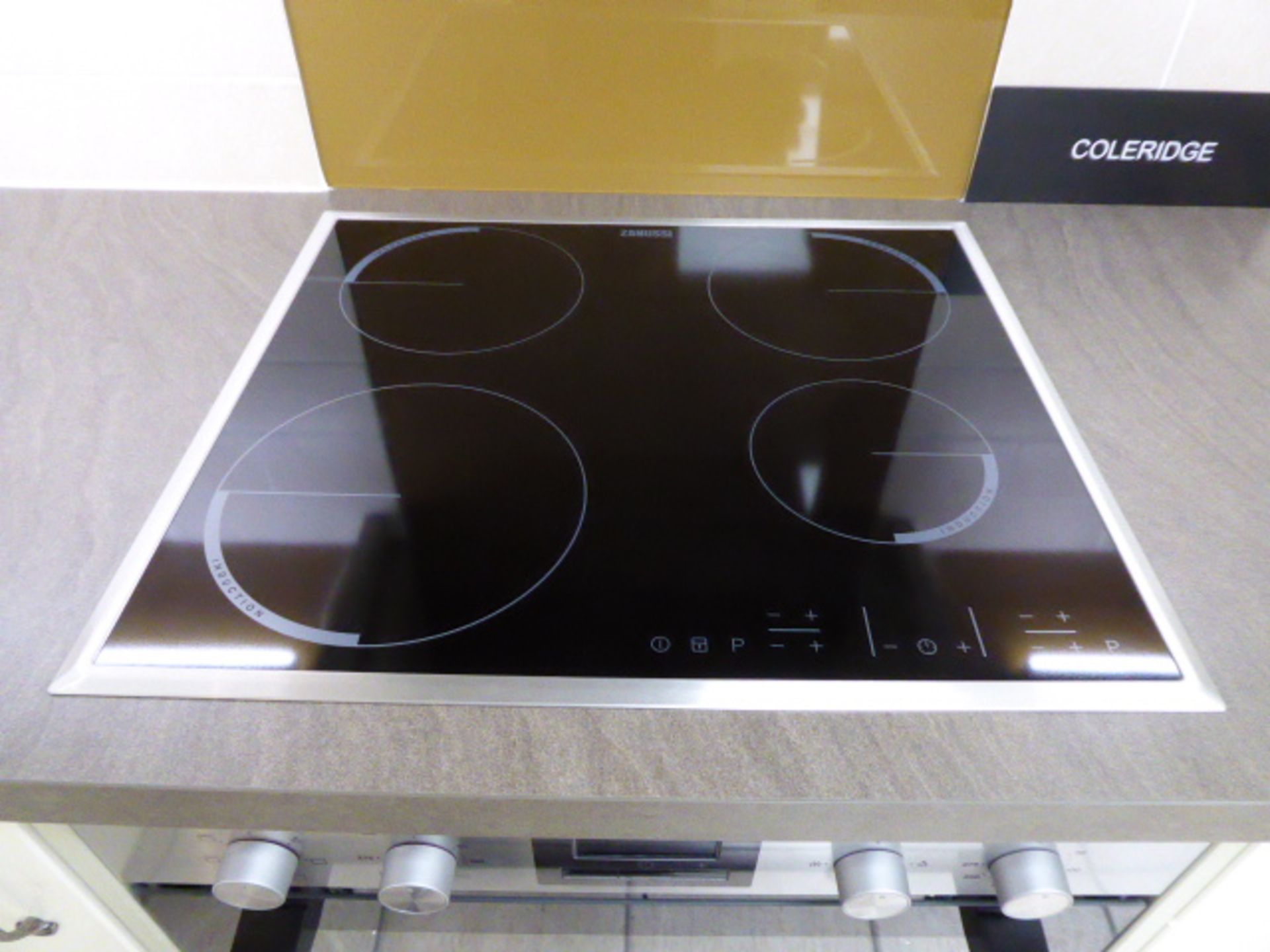 Zanussi ZOF35661XK double oven, Zanussi induction hob and an Electrolux EFC60151X chimney hood ( - Image 3 of 8