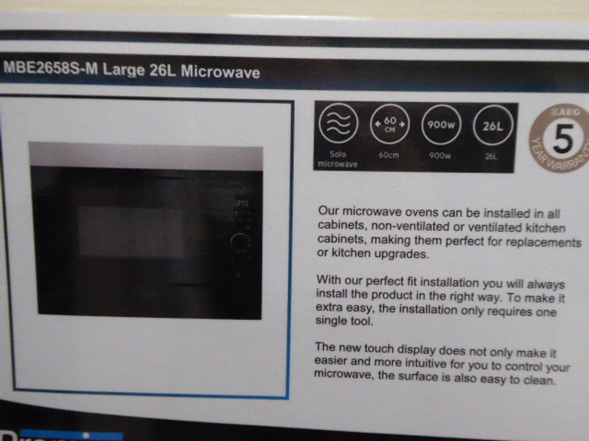 AEG MDE2658S-M large 26ltr microwave (Located at the Lincoln saleroom) - Image 4 of 4