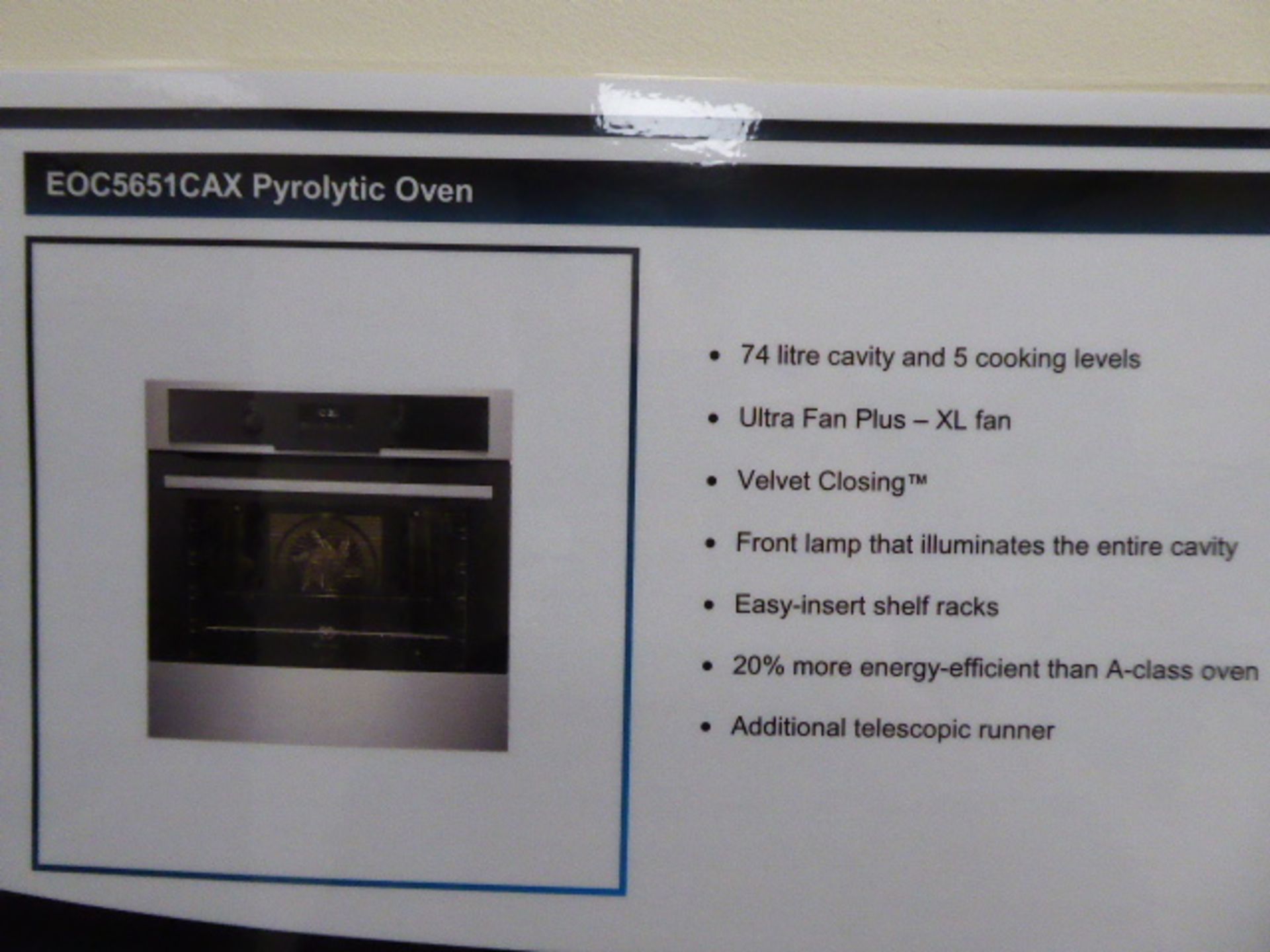 Electrolux EOC5651CAX pyrolytic oven (Located at the Lincoln saleroom) - Image 4 of 8