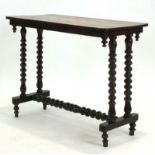 A late 19th century mahogany, walnut and strung games table,