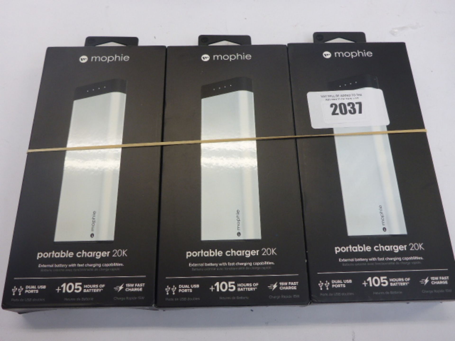 3x Mophie Portable Charger 20K